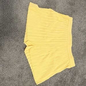 Abercrombie & Fitch High Waist Yellow Shorts